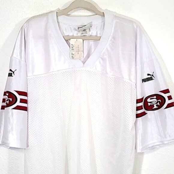 *NWT*  Vintage NFL Blank White San Francisco 49ers Puma Jersey, size XL - Picture 3 of 11